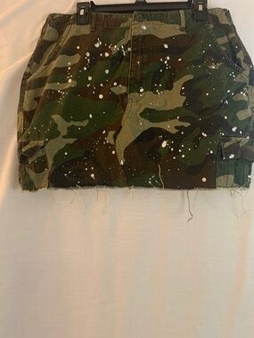 Camo Cargo Skirt